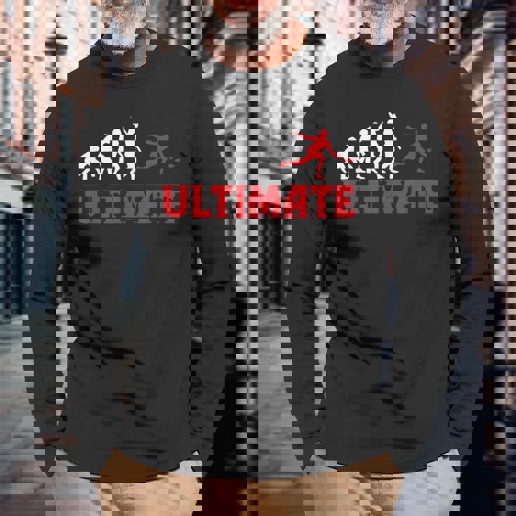 グレートアルティメットフリスビーエボリューションギフト 長袖Tシャツ 高齢者への贈り物