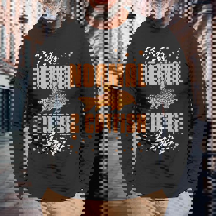 コリドラス ナマズ コリーフィッシュ パレタス アドルフォイ アクアリウム 長袖Tシャツ 高齢者への贈り物