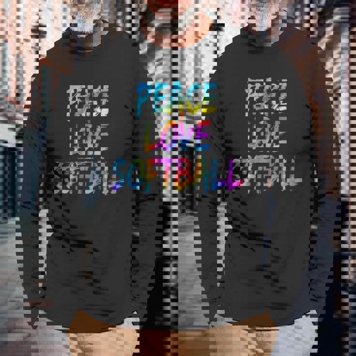 コーチ野球選手の衣装平和愛ソフトボール 長袖Tシャツ 高齢者への贈り物