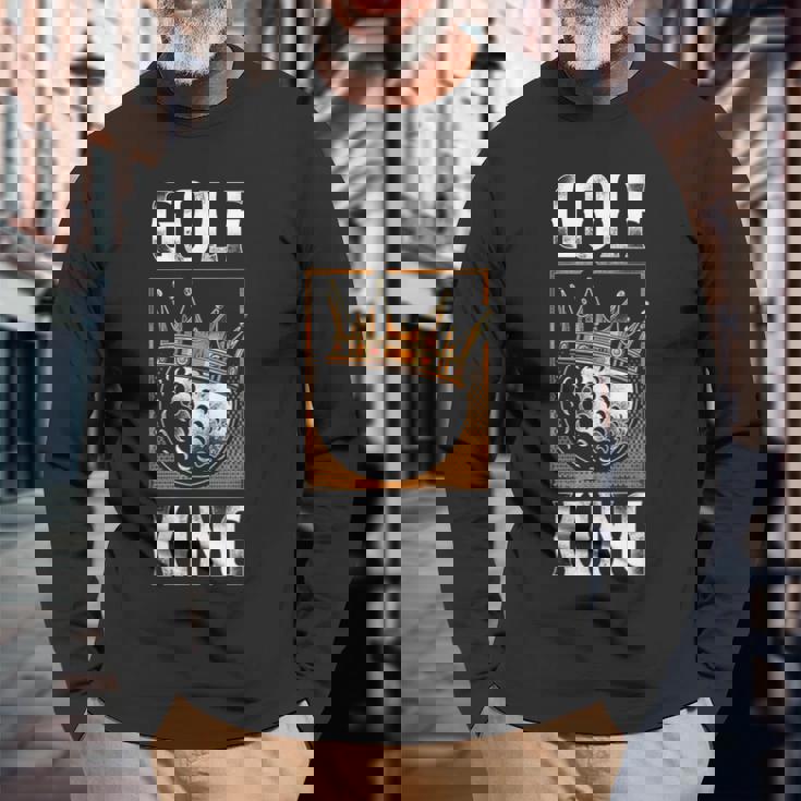 ゴルフキング ヴィンテージボールクラウン ゴルフキング 長袖Tシャツ 高齢者への贈り物