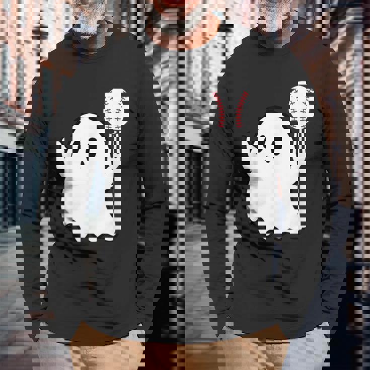 ゴーストフォークボール 野球 ピッチフォークボール K ストライクアウトティー 長袖Tシャツ 高齢者への贈り物