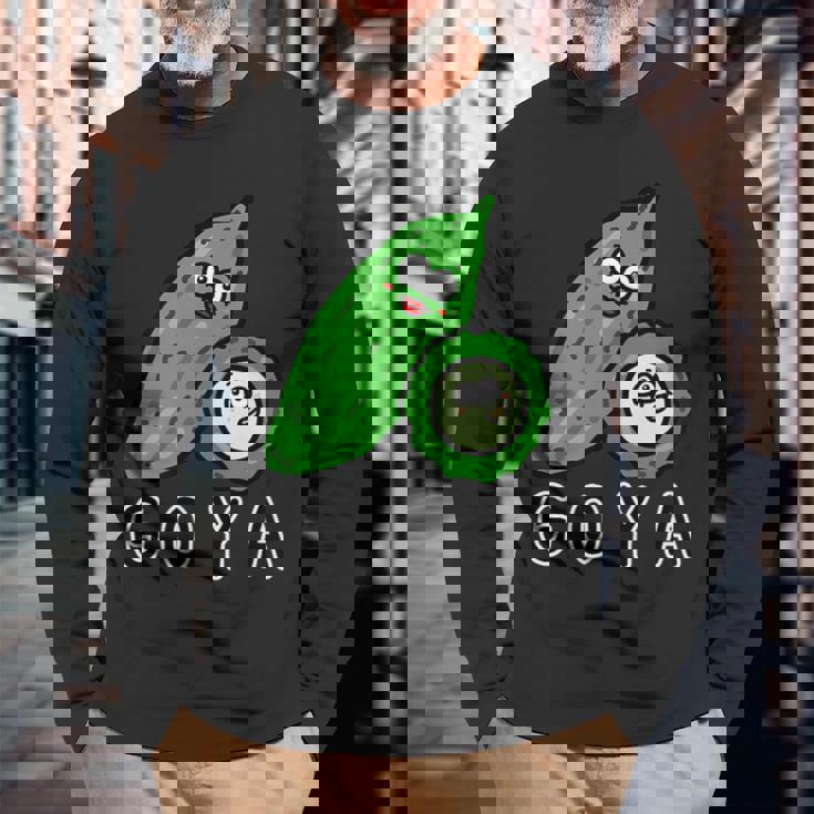 ゴーヤさん 長袖Tシャツ 高齢者への贈り物