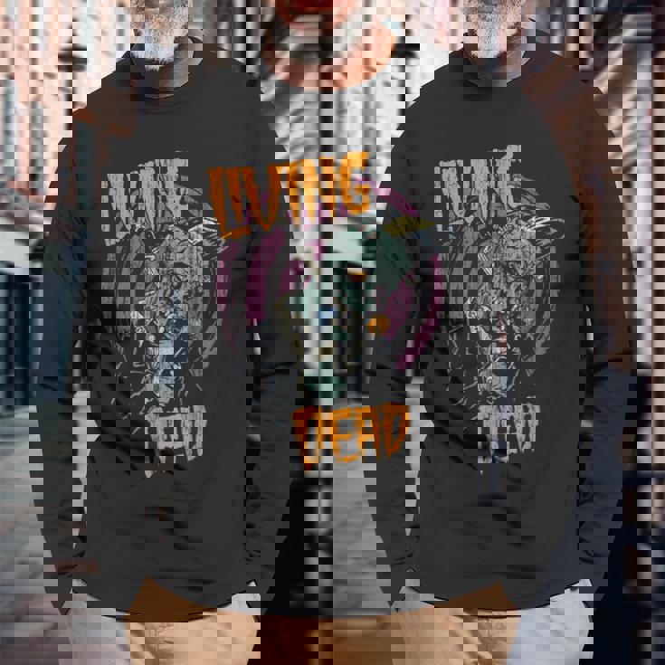 サイコビリー ホラー パンクロック Hr Living Dead Zombie 長袖Tシャツ 高齢者への贈り物