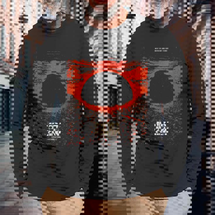 サイバーパンクシティ爆発 長袖Tシャツ 高齢者への贈り物