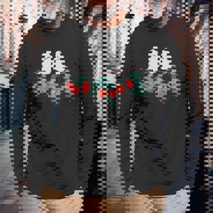 サクランボ 長袖Tシャツ 高齢者への贈り物