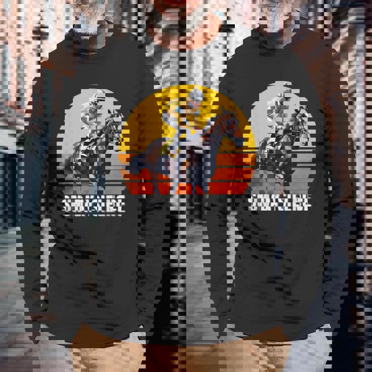 サンデーサイレンスホース、競馬、サンタアニタ、デルマール 長袖Tシャツ 高齢者への贈り物