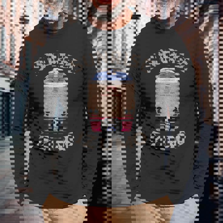 サンライズエクスプレス 出雲電車 日本 東京 岡山 出雲 長袖Tシャツ 高齢者への贈り物