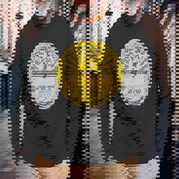 サン・レコードビニール・ジェリー・リー・ルイスグレート・ボールズ・オブ・ファイア 長袖Tシャツ 高齢者への贈り物