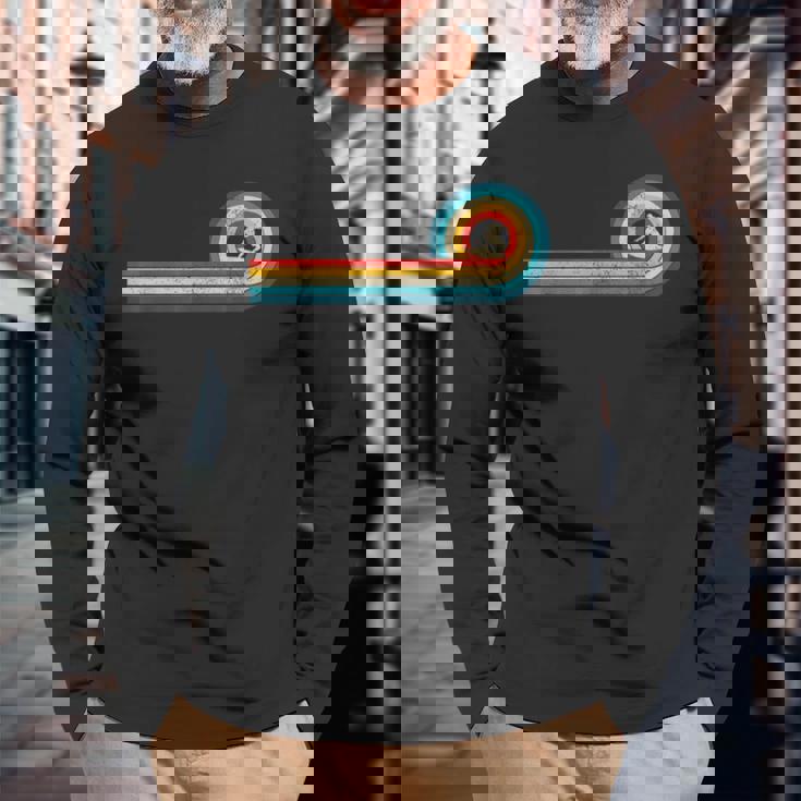 サーファーギフト ヴィンテージ ウェーブ レトロ サーフィン サーフィン ビーチ 長袖Tシャツ 高齢者への贈り物