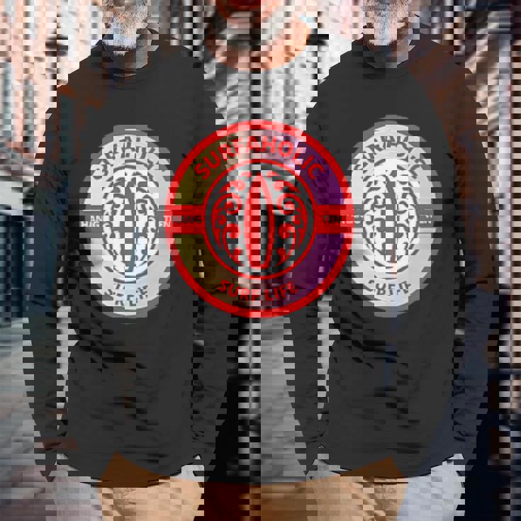 サーフホリック ハングテン サーフライフ サーフボード サーフ サーフィン 長袖Tシャツ 高齢者への贈り物