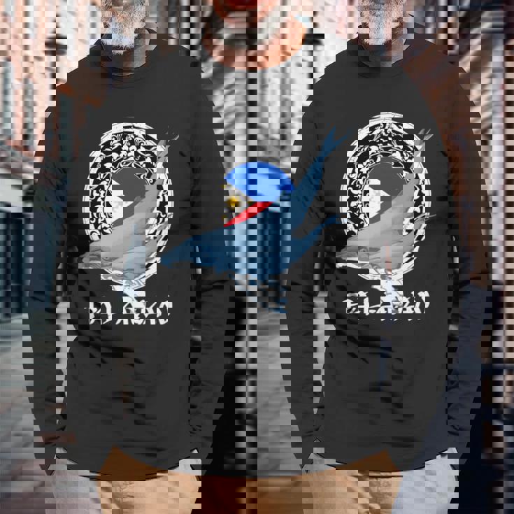 ザトウクジラ パラワン フィリピン 長袖tシャツ 長袖Tシャツ 高齢者への贈り物