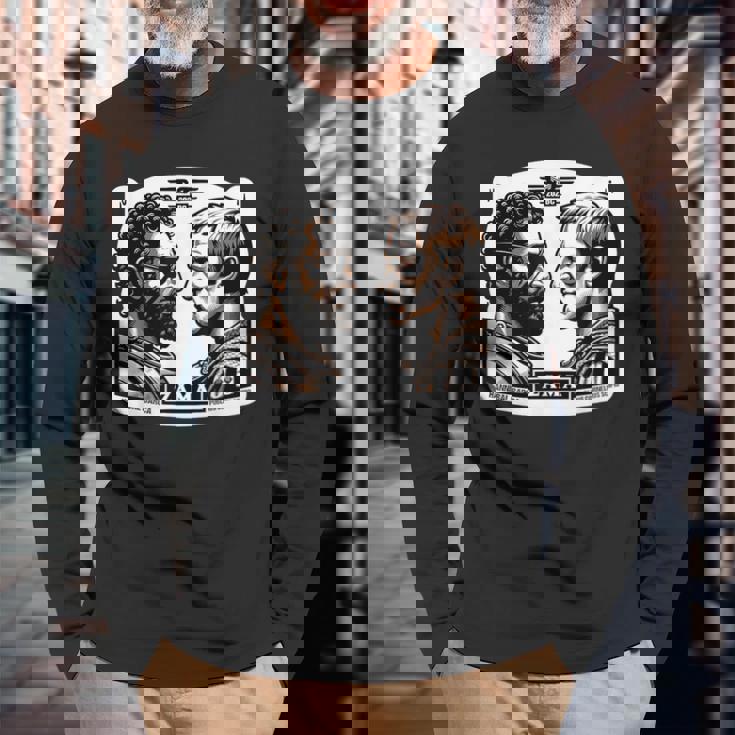 ザマ・ハンニバル対スキピオ ローマとカルタゴのポエニ戦争 長袖Tシャツ 高齢者への贈り物