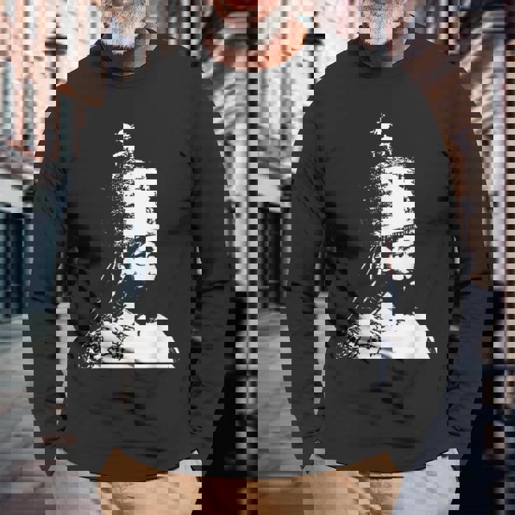 ザ・キング・スタンズ・ハイレ・セラシエ・クラウン 長袖Tシャツ 高齢者への贈り物