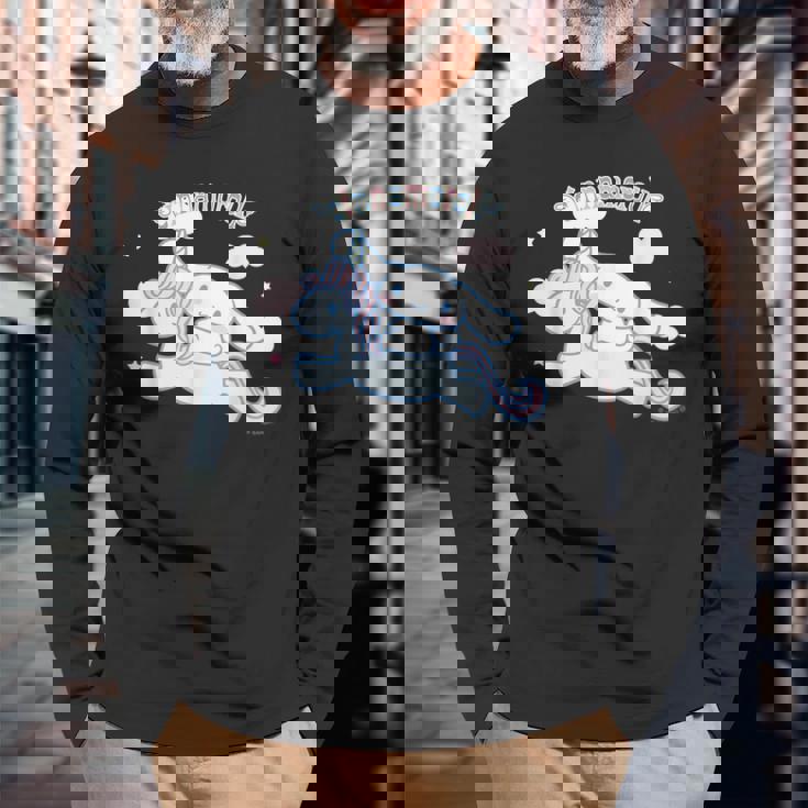 シナモロール ユニコーン ダークカラー 長袖Tシャツ 高齢者への贈り物