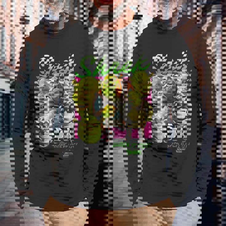 シュレック・イット・アウト 長袖Tシャツ 高齢者への贈り物