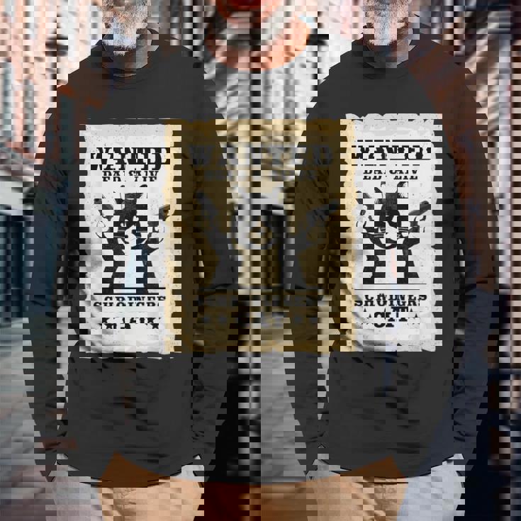 シュレディンガーの猫 物理学 パラドックス 量子力学 科学 長袖Tシャツ 高齢者への贈り物