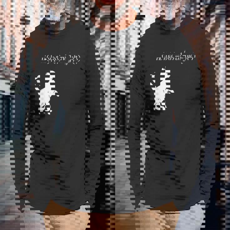 シュロディンガース 猫方程式物理学 オタク物理学 科学 長袖Tシャツ 高齢者への贈り物