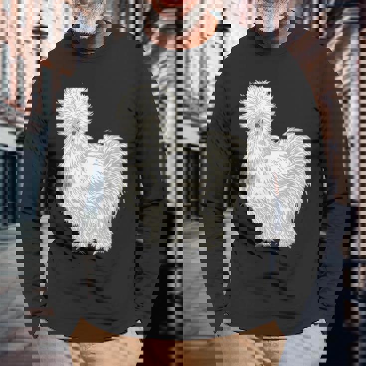 シルク・ヘン 長袖Tシャツ 高齢者への贈り物