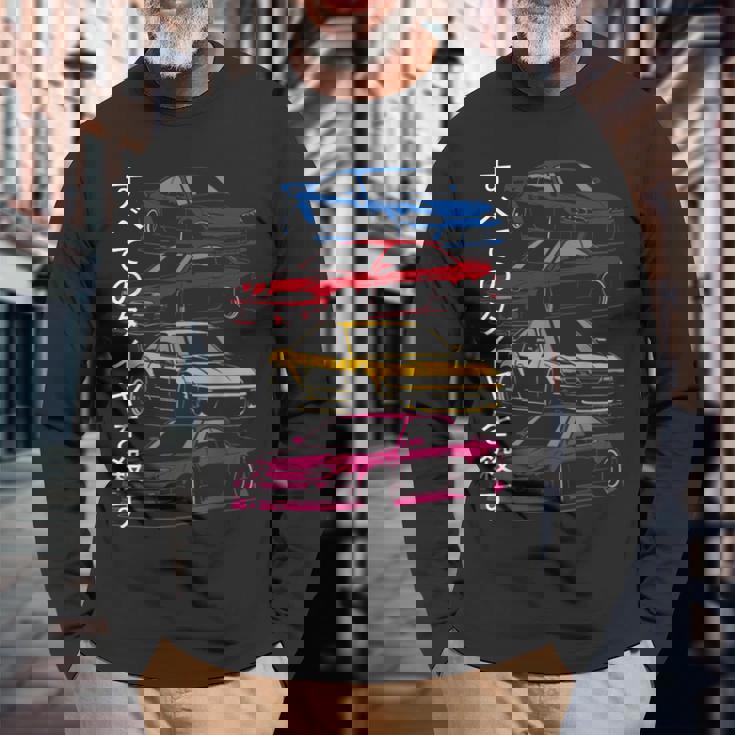 シルビア131415 恋人 スポーツカー 長袖Tシャツ 高齢者への贈り物