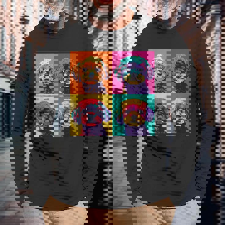 シーズーアートデザイン 長袖Tシャツ 高齢者への贈り物