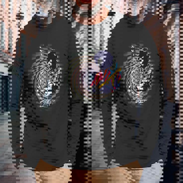 ジミヘンドリックス_005 長袖Tシャツ 高齢者への贈り物