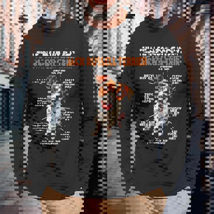 ジャック・ラッセル・テリア犬の飼い主Walk Dogs 長袖Tシャツ 高齢者への贈り物