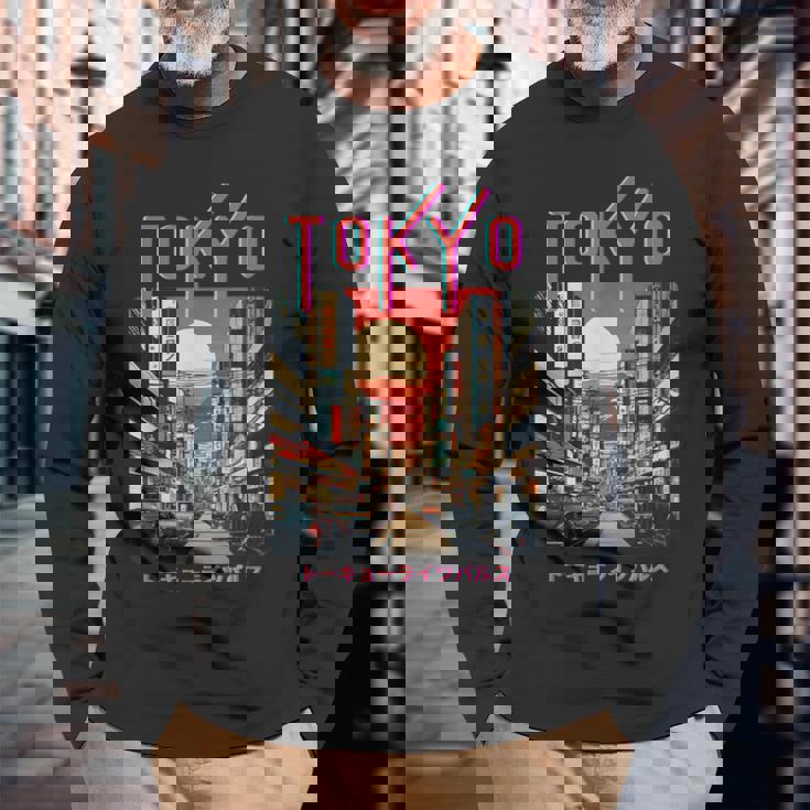 ジャパニーズストリート 長袖Tシャツ 高齢者への贈り物