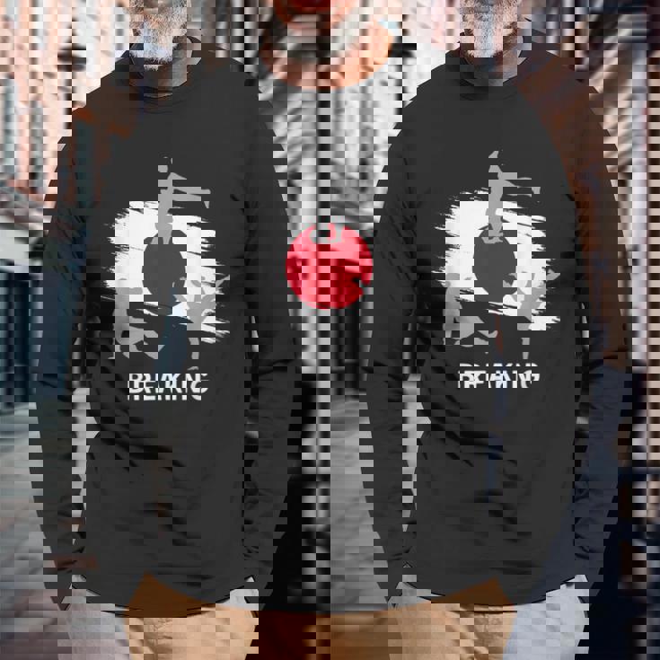 ジャパンブレイクダンスシャツ ジャパンサマーブレイキング2024 長袖Tシャツ 高齢者への贈り物