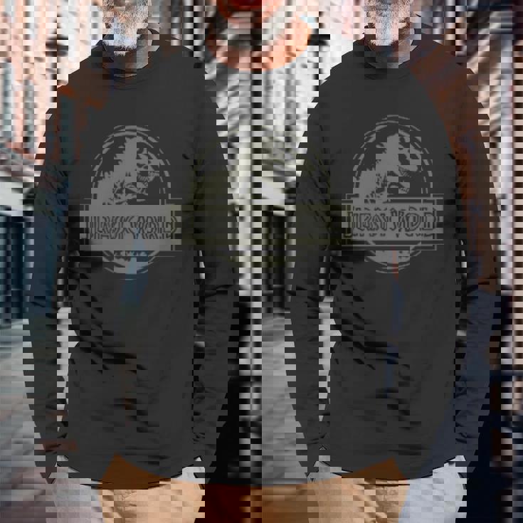 ジュラシック・パーク国立公園 トラック 公式ライセンス商品。 長袖Tシャツ 高齢者への贈り物