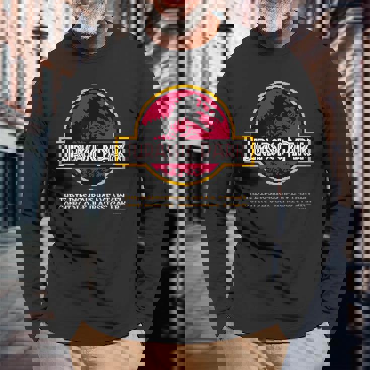 ジュラシック・ワールド Jurassic Parkpixel 長袖Tシャツ 高齢者への贈り物