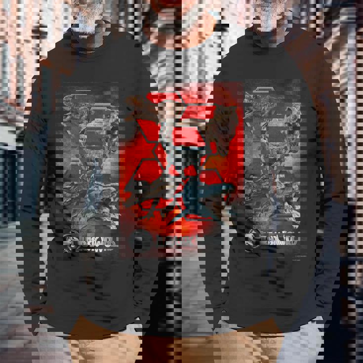 ジュラシック・ワールド Large Set 長袖Tシャツ 高齢者への贈り物