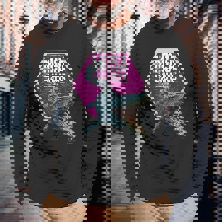 ジュラシック・ワールド Mosasaurus Data 長袖Tシャツ 高齢者への贈り物