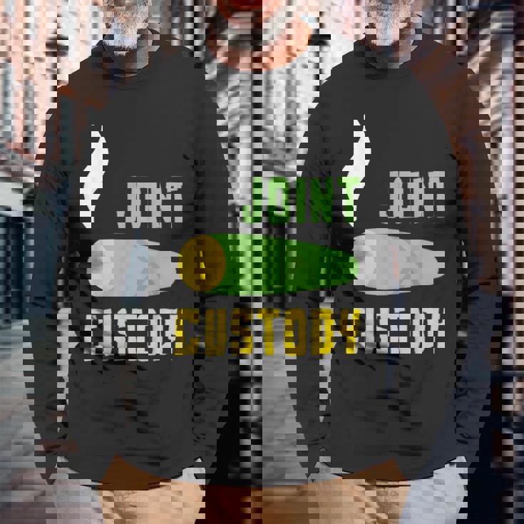 ジョイントカストディ マリファナウィード 長袖Tシャツ 高齢者への贈り物