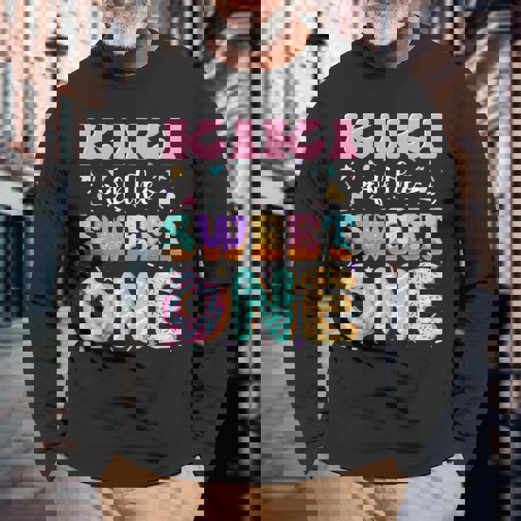 スイートワンのキキ ファーストバースデー お揃いファミリー 長袖Tシャツ 高齢者への贈り物