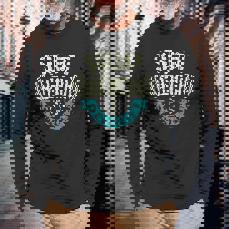 スクワット ベンチプレス デッドリフト パワーリフター 長袖Tシャツ 高齢者への贈り物