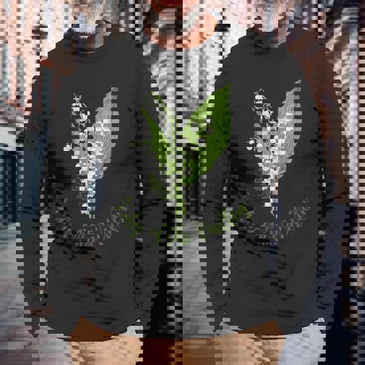 スズラン。 長袖Tシャツ 高齢者への贈り物