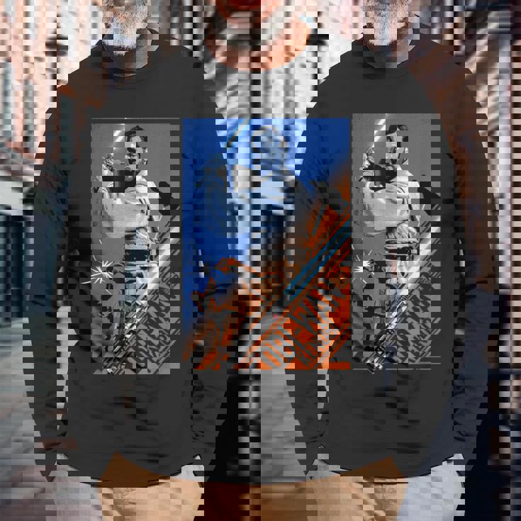 スター・ウォーズ シスの復讐 オビワン ケノービ セイバー スプリット 長袖Tシャツ 高齢者への贈り物