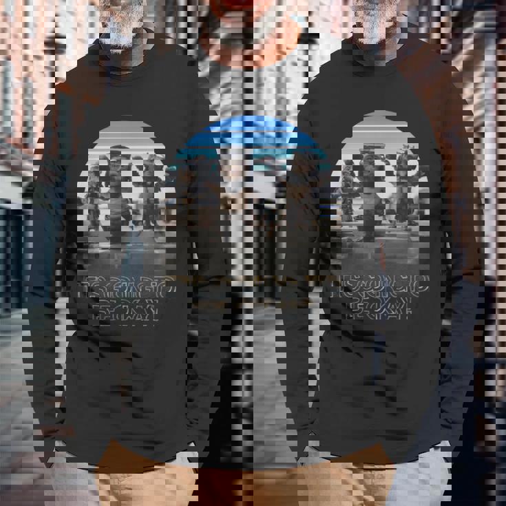 スター・ウォーズ マンダロリアン 大丈夫 レトロショット 長袖Tシャツ 高齢者への贈り物