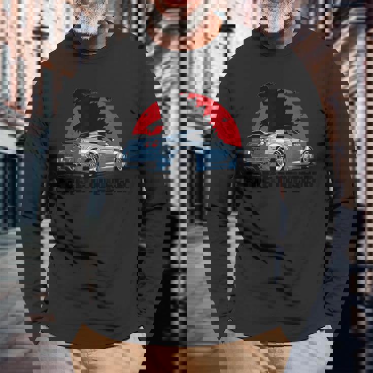 ストリートモンスター、日本の自動車レーシングモータースポーツ 長袖Tシャツ 高齢者への贈り物