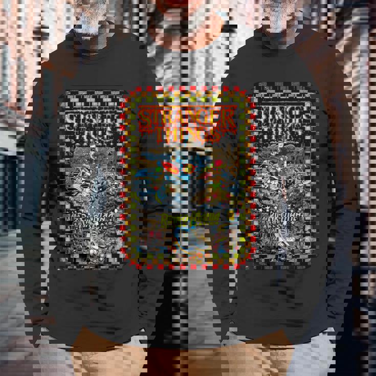 ストレンジャー・シングス プロモ コミック イレブン リンク O マニア レトロ 80年代 長袖Tシャツ 高齢者への贈り物