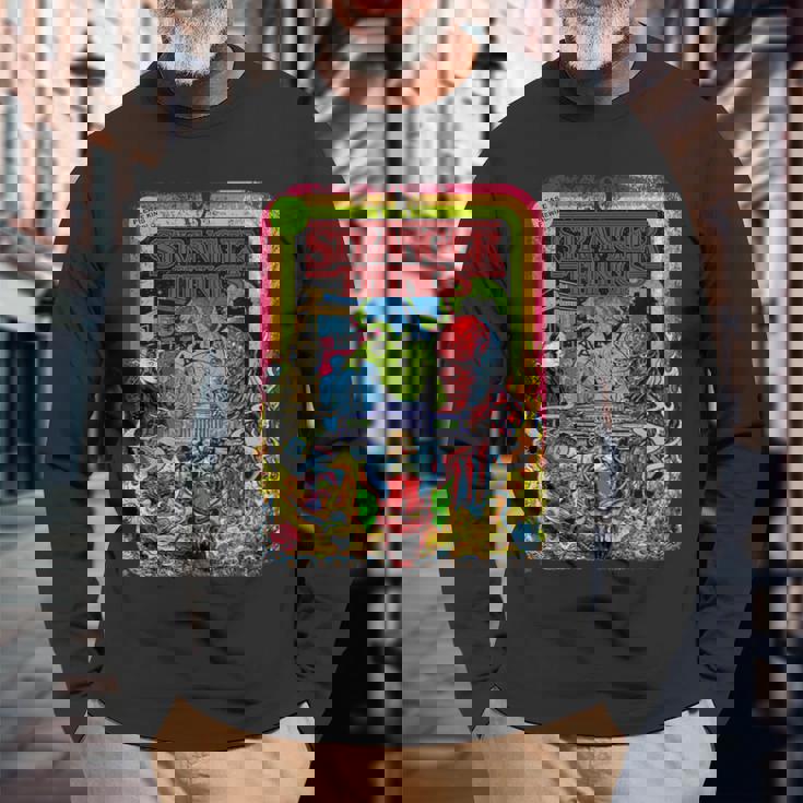 ストレンジャー・シングス プロモコミック ザ・パーティー ベクナ バトル レトロ 80年代 長袖Tシャツ 高齢者への贈り物