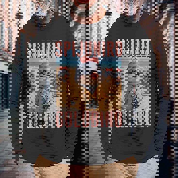 スピジュニロ ゴルビーノ イタリアン ブレイン モンスター Ai キッズ 長袖Tシャツ 高齢者への贈り物