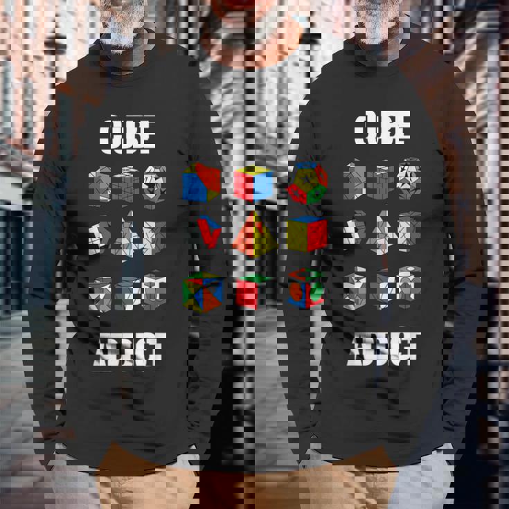 スピードキューブパズル キューバーキューブ キッズ 長袖Tシャツ 高齢者への贈り物