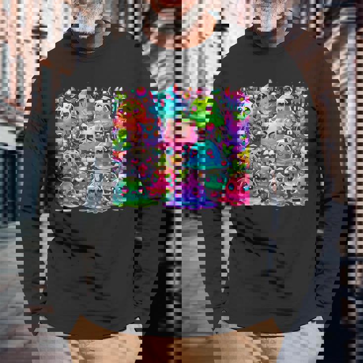 スライムランチャー、スライムペディア、グループランチャーwiki、グループムード。 長袖Tシャツ 高齢者への贈り物