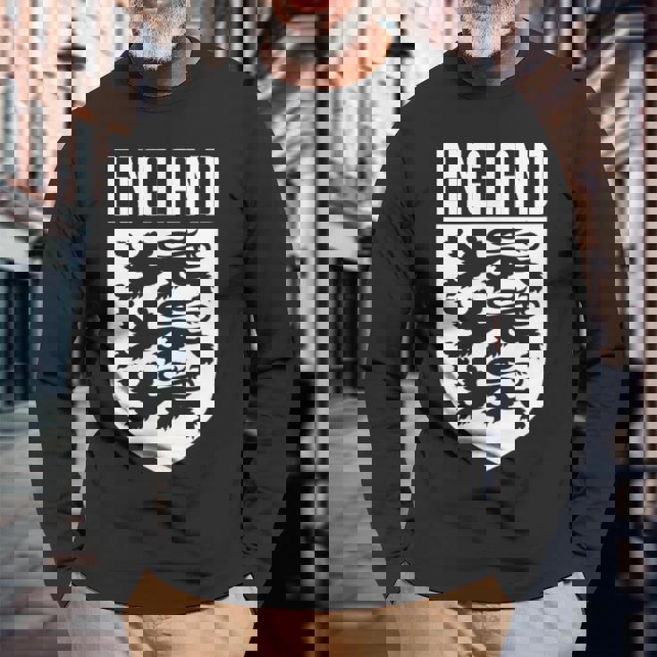 スリーライオンズ イングランド フットボール クレスト 長袖Tシャツ 高齢者への贈り物