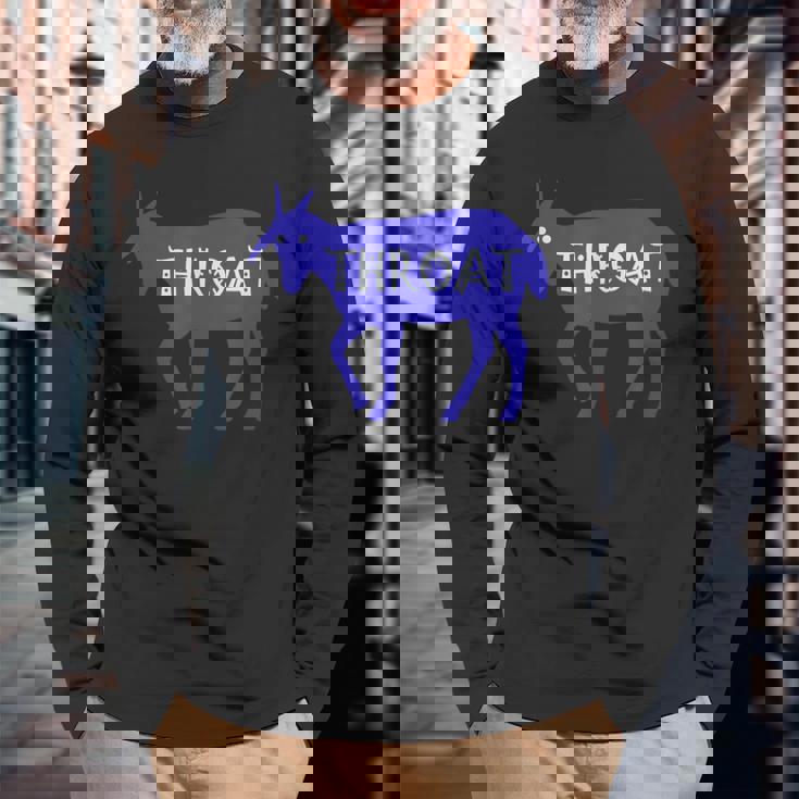 スロートヤギ 長袖Tシャツ 高齢者への贈り物