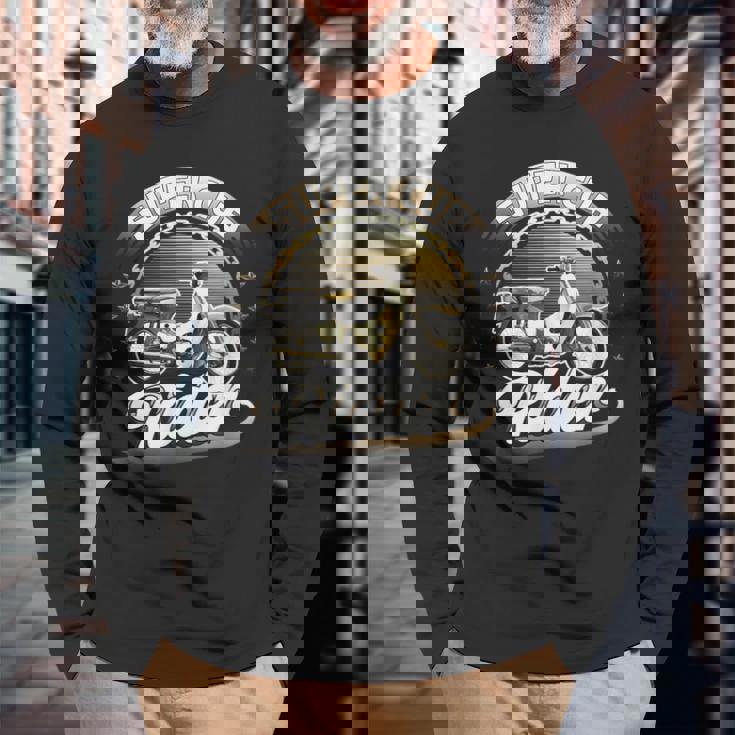 スーパーカブライダー C100 原付バイク レトロジャパン 長袖Tシャツ 高齢者への贈り物