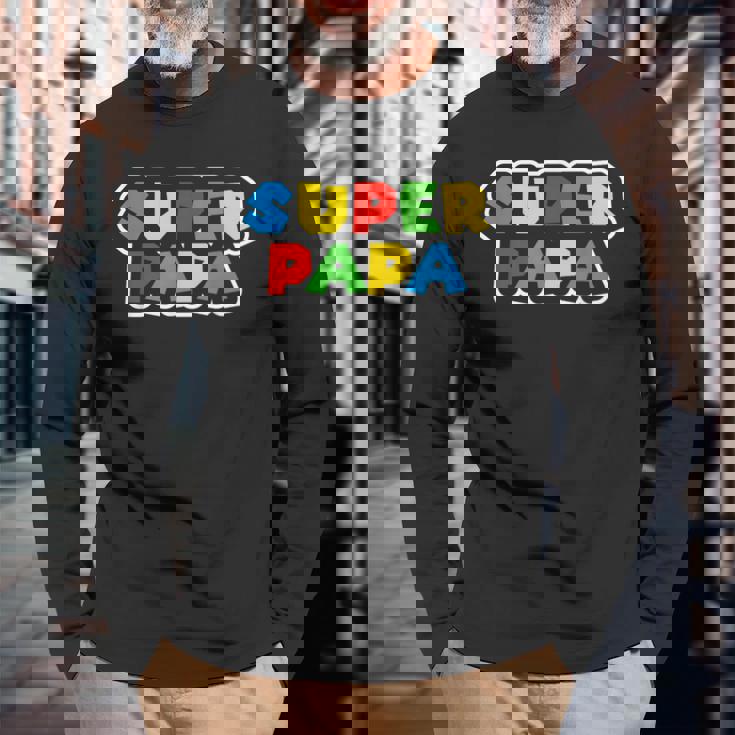 スーパーパパ 誕生日プレゼント 父親ギフト 最高のお父さん 長袖Tシャツ 高齢者への贈り物