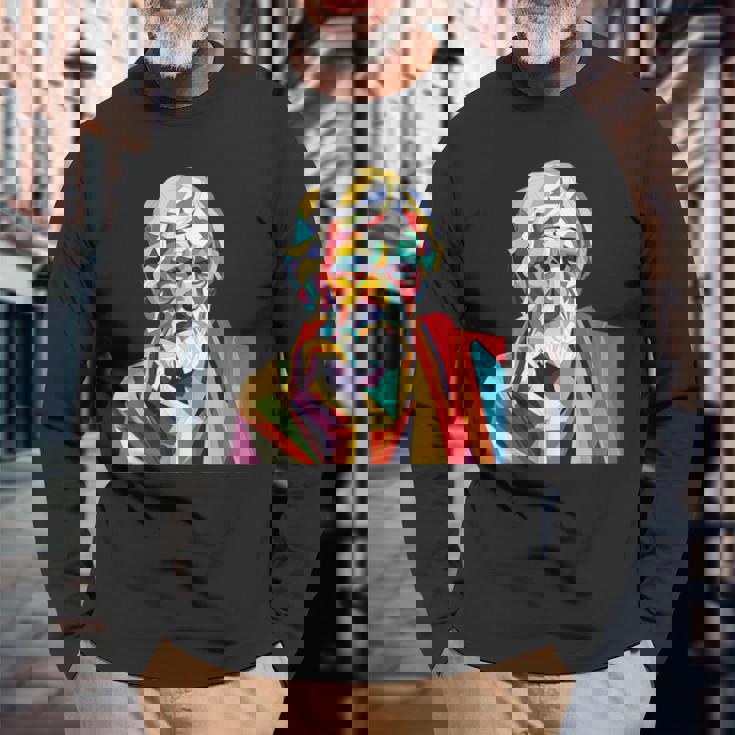 セネカ 若い表現主義 長袖Tシャツ 高齢者への贈り物