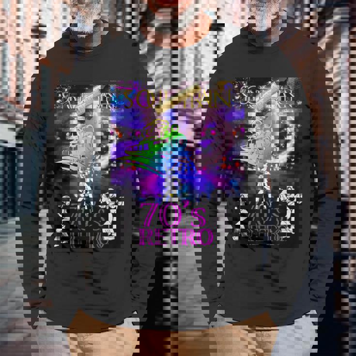 ソウルトレイン_Funky_016 長袖Tシャツ 高齢者への贈り物